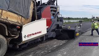 Dynapac paver SD2500CS by Sraloong construction.