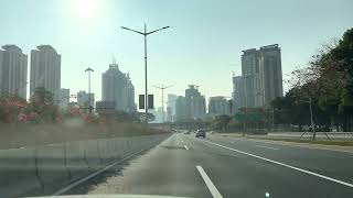 Take a taxi on Shenzhen Binhai Rd [4k 60fps] 深圳 중국 심천