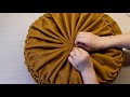 jak uszyć okrągłą poduszkę vintage pillow making canadian smocking round cushion handmade diy