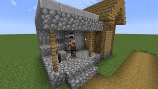 How to build a Minecraft Village Weaponsmith/Blacksmith (1.14 plains)