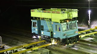 【保守用車】保全車　横取基地から出発【東北新幹線】