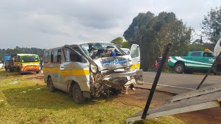 Two matatus collide head-on at Embassy area along Nyeri-Nyahururu highway