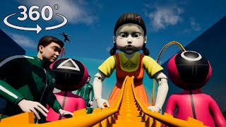 360° SQUID GAME ROLLER COASTER | VR 4K THRILL RIDE