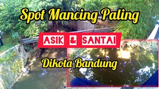 Spot mancing disini bisa sambil nongkrong dan bermain | spot alun alun regol bandun