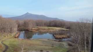 2014/11/24日本北海道涵館大沼-王子飯店房間窗外景色