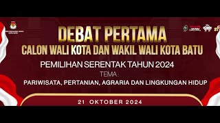 DEBAT PERTAMA - CALON WALIKOTA DAN WAKIL WALIKOTA BATU PEMILU SERENTAK TAHUN 2024