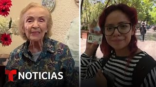 Una señora de 99 años y una joven de 18 votarán por una presidenta para México | Noticias Telemundo
