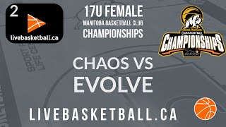 2023 Manitoba Basketball Club Championships- 17U Female- 2007 Chaos vs. Evolve