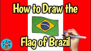 How to Draw the Brazilian Flag! (Flag of Brazil)