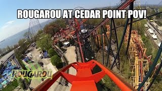 Rougarou Roller Coaster POV Cedar Point Ohio B\u0026M Floorless Mantis