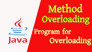 Programming in Java Method Overloading | Akib's Tricks BD