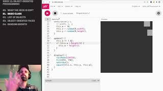 CP1: Object-Oriented Programming in P5JS – Basic Class