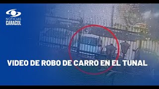 Vea cómo, en menos de un minuto, se robaron un carro en Bogotá