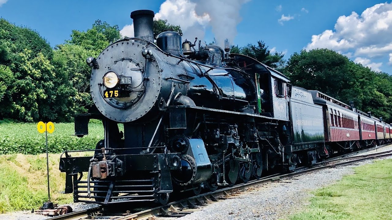 Strasburg Railroad #475 And #89 8-14-2022 - YouTube