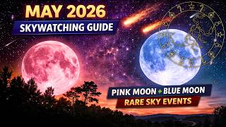 May 2026 Night Sky | Blue Moon, Flower Moon, Eta Aquariid Meteor Shower & Rare Celestial Events