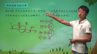 奥数 四年级暑假班奥数同步课程 4 1 年龄问题 线段图解年龄问题