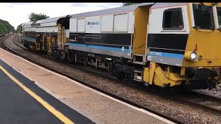 Volker rail DR75402 plant B41UE 12:49 6J32 at Lea Road station Gainsborough 28th July 2022