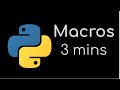 How to Make a Macro in Python with Keystrokes and Clicks [in 3 Minutes!] | Python Tutorial