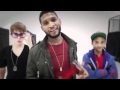 Justin Bieber with Usher & Jaden - Backstage at Grammy 2011