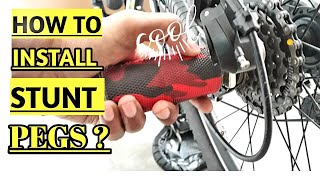 How to Install Stunt Pegs? | MTB RIDER SAHIL| Mtb Freestyle 2021