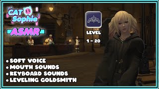 Let's level our Goldsmith up! 🥇 FFXIV - ASMR Gaming - Mouth & Keyboard Sounds