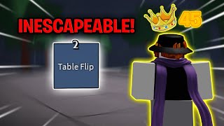BEST AND PROPER WAY TO USE  INESCAPEABLE TABLEFLIP! 🔥 | The Strongest Battlegrounds ROBLOX