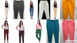 Stylish Solid Cotton Flex Pants Vol 3