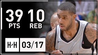 LaMarcus Aldridge Full Highlights Spurs vs Timberwolves (2018.03.17) - 39 Points, 10 Reb, BEAST!