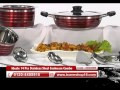 homeshop18.com ideale 14 pcs stainless steel cookware combo