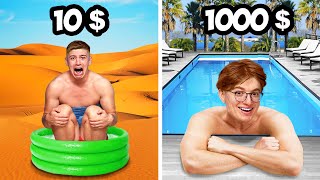 $10 vs $1000 Fêtes à la piscine!