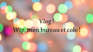 Vlog #13 Wip, mon bureau et colo !