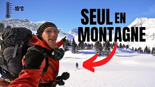 1 NUIT SEUL EN MONTAGNE DANS LE FROID ( je galère ...) | BIVOUAC HIVERNAL