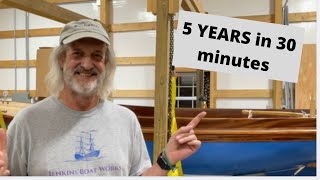 Complete boat build of the Haven 12 1/2 “Enchanted “  5 years in 30 minutes - Episode 127