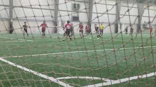 Westernmass FC u10 (red) in Canaan N.Y. @ Roots indoors  (Championship Tournament)