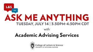 Ask Me Anything: Academic Advising Services