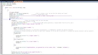 Number Guessing game using JAVA | Java programming | easy study | number guess game | java code|