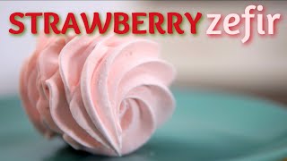 HOW TO MAKE NO GELATINE STRAWBERRY ZEFIR/Russian Marshmallow| CAKE O'CLOCK