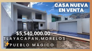 Casa en Venta en Exclusivo Residencial en Tlayacapan, Morelos. Pueblo mágico ✨⛰️ Seguridad 24/7