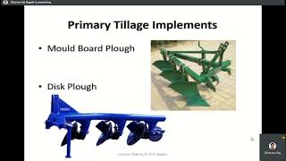 Primary and Secondary Tillage implements Lecture by Dharma Raj Bagale on Farm Power and machinery