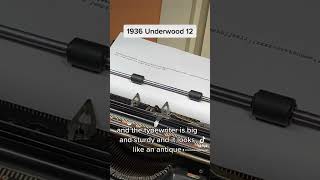 1936 Underwood 12 antique desktop typewriter function test