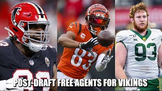 8 Post-Draft Free Agents for the Minnesota Vikings