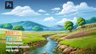 DIGITAL PAINTING#PAINTING #013 BACKGROUND ANIMATION.