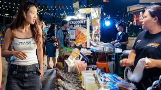 Crocodile Meat \u0026 Other Foods, Central Pattaya Shopping Mall, Thailand: Walking Tour 4K, DJI Pocket 3