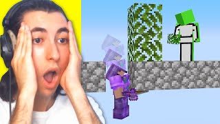 Reacting to 200 IQ vs 10 IQ plays in Minecraft...