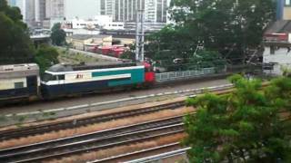 {ICTT} Northbound Ktt through train ( T828 ) enter MTR Fo Tan Station