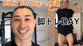 「BIG3 500kgを目指すミニマリストの筋トレvlog Ep.3」 脚トレ week1/day2