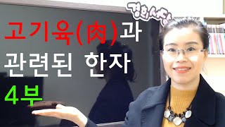 고기육 (肉)과 관련된 한자-4부 신체와 관련된 사물을 나타낸 한자