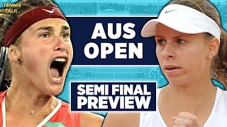 Aryna Sabalenka vs Magda Linette | Australian Open 2023 Semi Final | Tennis Talk Preview