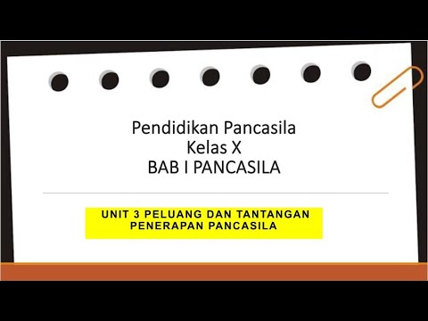 Unit 3 - Peluang Dan Tantangan Penerapan Pancasila - Pendidikan ...