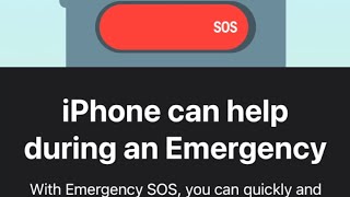 Get Help During an Emergency Set Up Guide iOS 16